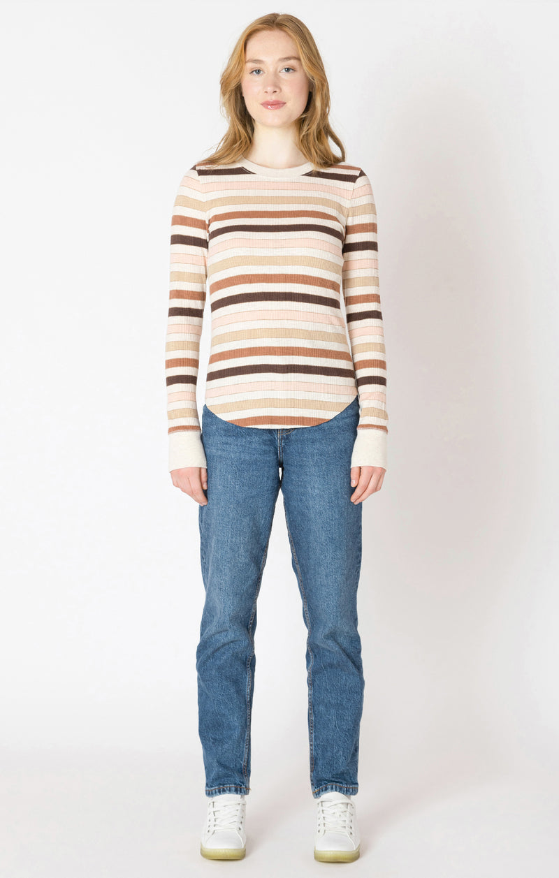 Dex Ribbed Crew Neck T-Shirt