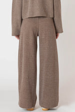 Room 34 Wide Leg Ribbed Knit Pant