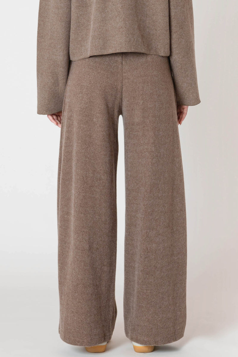 Room 34 Wide Leg Ribbed Knit Pant