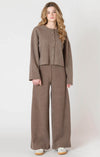 Room 34 Wide Leg Ribbed Knit Pant