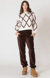 Dex Diamond Check Sweater