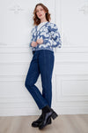 CYC Cardigan w/Leaf Print