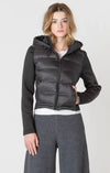 Room 34 Mixed Fabric Puffer Jacket