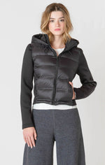 Room 34 Mixed Fabric Puffer Jacket