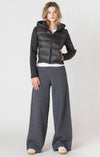 Room 34 Mixed Fabric Puffer Jacket