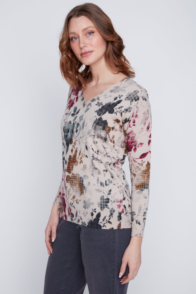 CYC V-Neck Floral Sweater