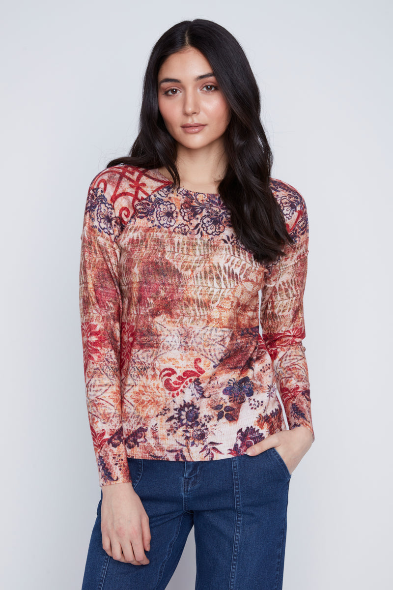 CYC Printed Crew Neck Sweater
