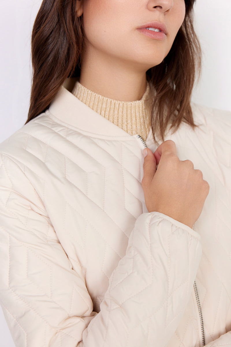 Soya Concept Quilted Mid-Length Coat