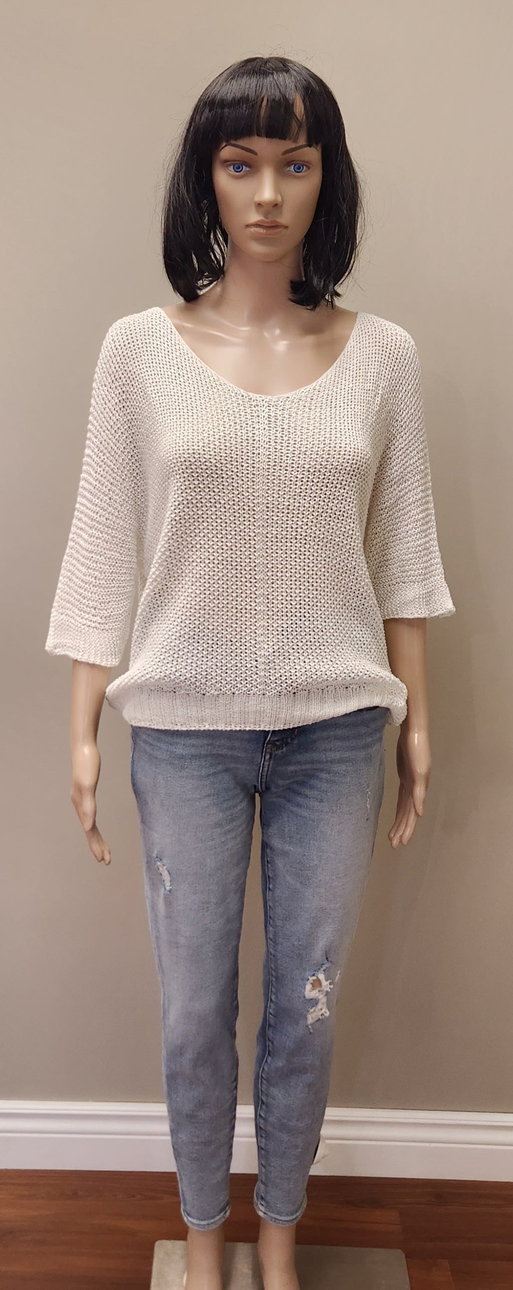 M Open Knit Spring Sweater